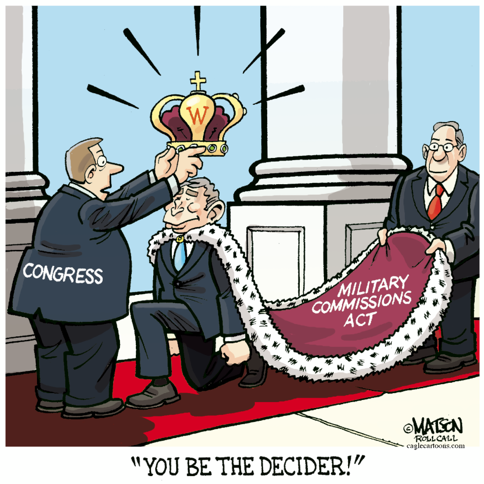 Congress Crowns Bush The Decider-COLOR