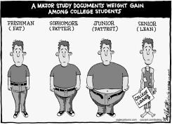 FAT COLLEGE STUDENTS by Bob Englehart