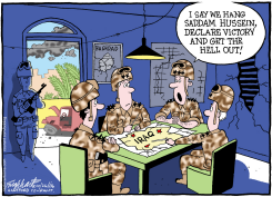 HANG AND RUN  by Bob Englehart