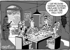 HANG AND RUN by Bob Englehart