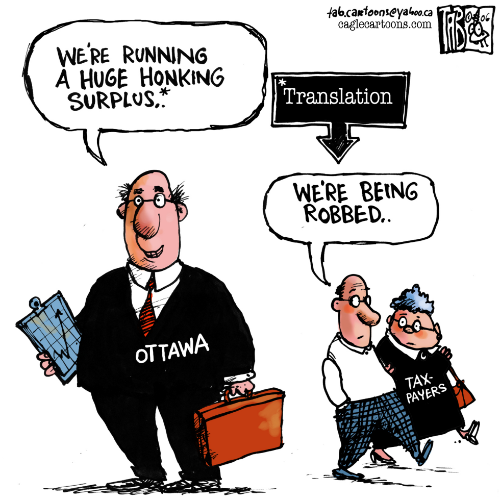 CANADA Budget surplus COLOUR