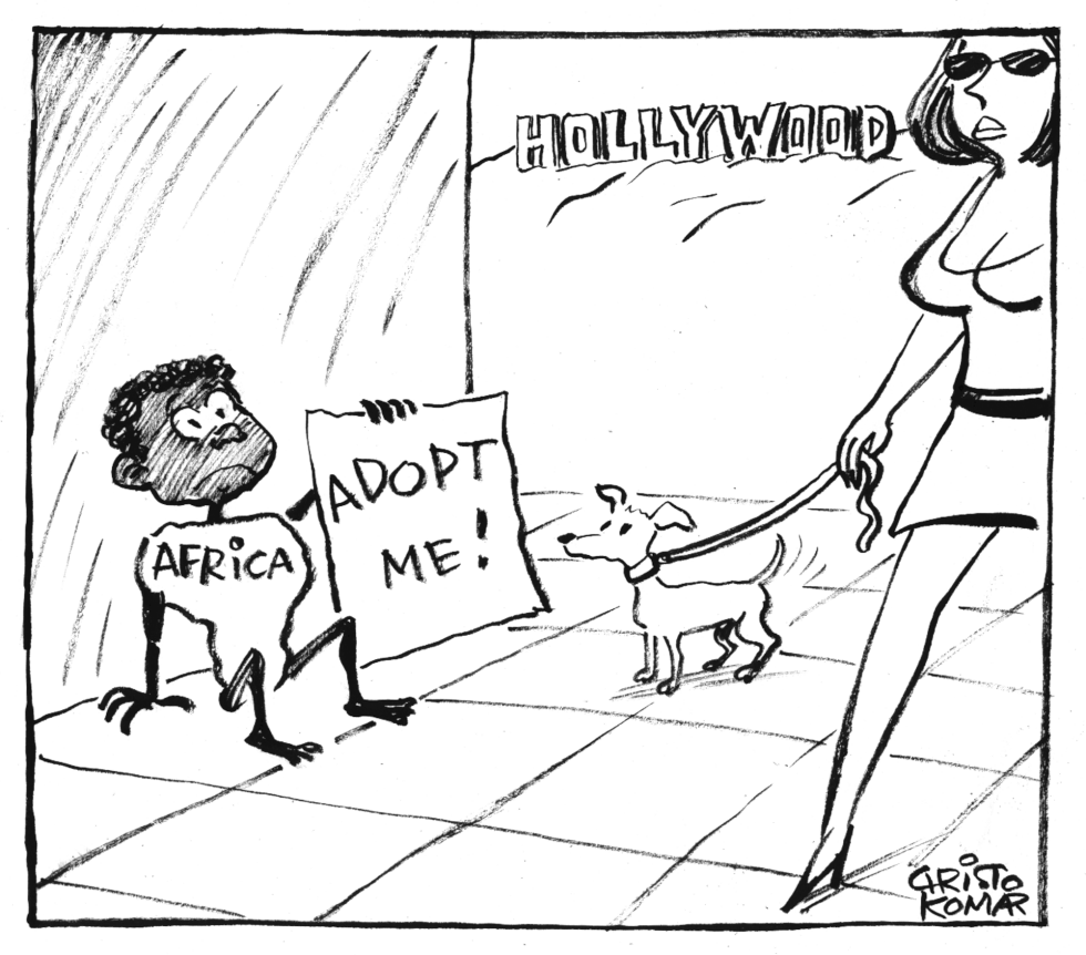 Africa and Hollywood - B&W
