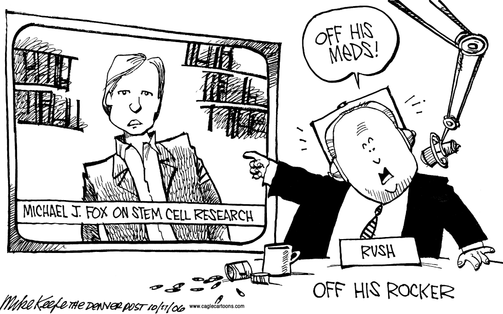 Limbaugh vs Michael J Fox