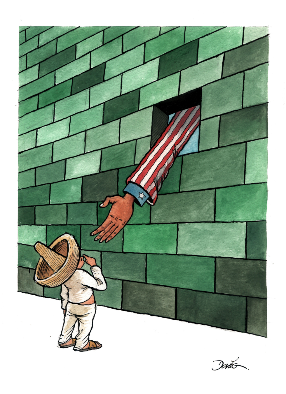 Mexican Wall Relations Color