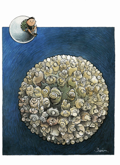 CROWDED WORLD ÇOLOR by Angel Boligan