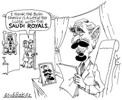 SAUDI BUSH by Sandy Huffaker