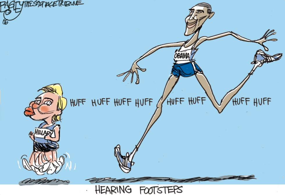  RUN OBAMA RUN by Pat Bagley