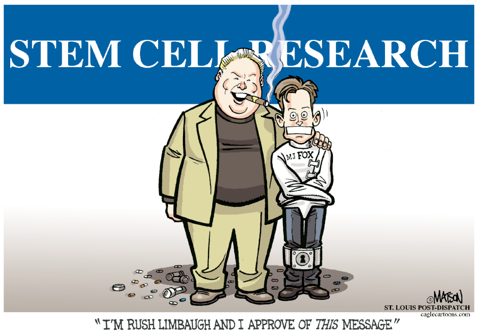 Rush Limbaugh Approves New Michael J Fox Message-COLOR