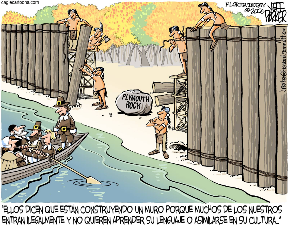 Anti Inmigracion en 1620 / COLOR