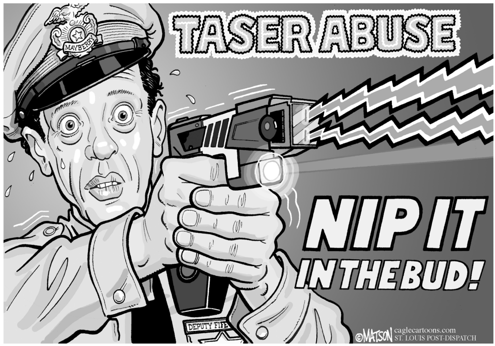  BARNEY FIFE ON TASER ABUSE-GRAY by RJ Matson