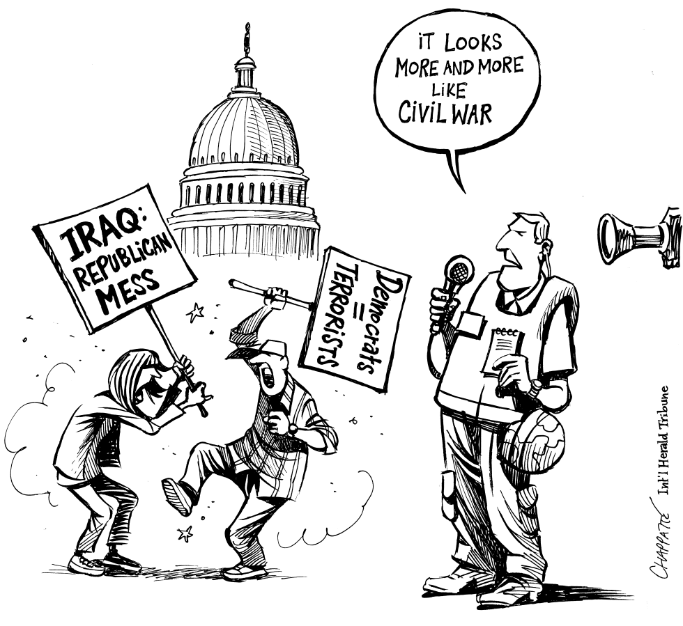  IRAQ AND U.S. POLITICS by Patrick Chappatte