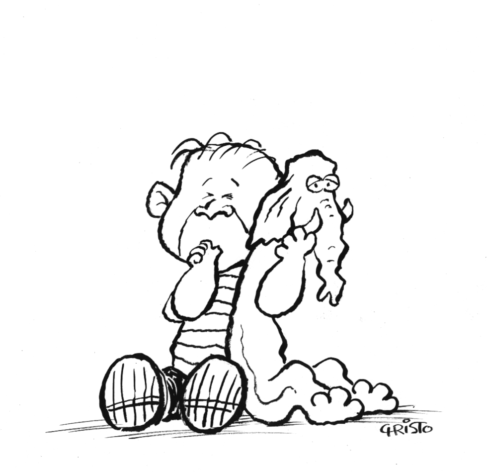 George & GOP Blanket - B&W