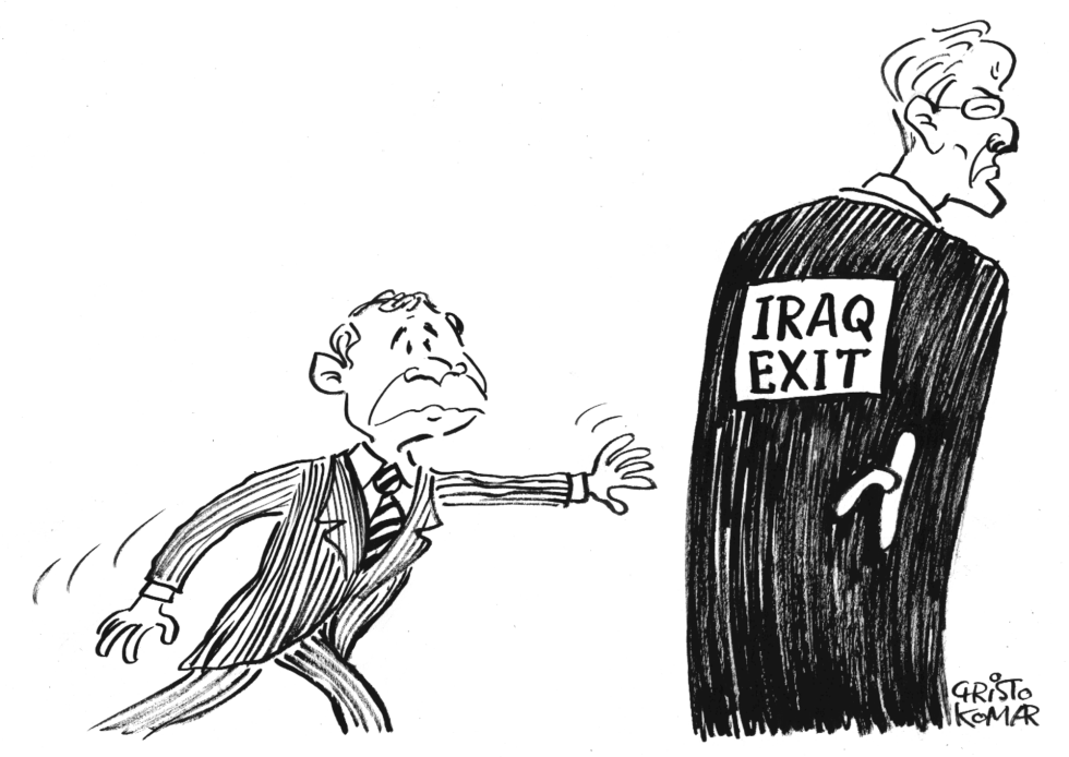 Iraq Exit -B&W