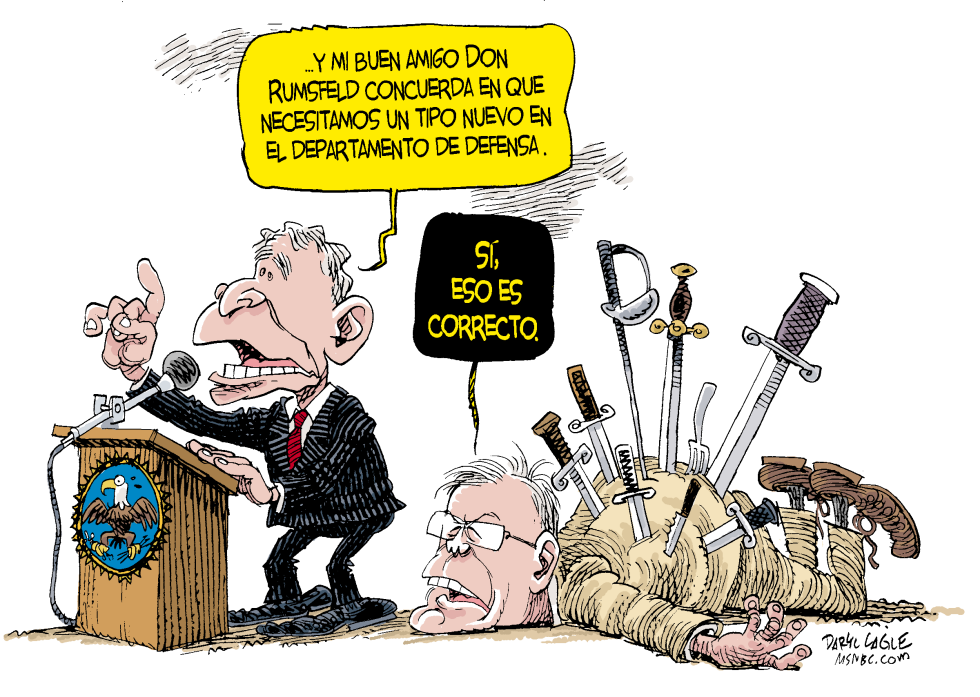 Rumsfeld renuncia / COLOR