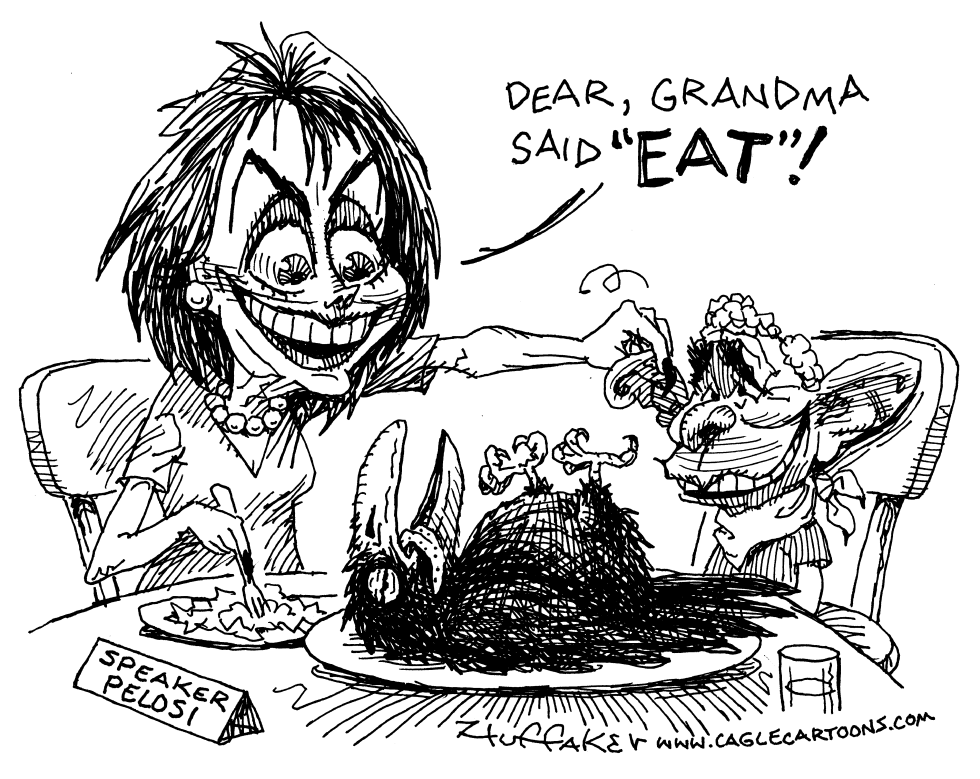 W and Pelosi Do Lunch