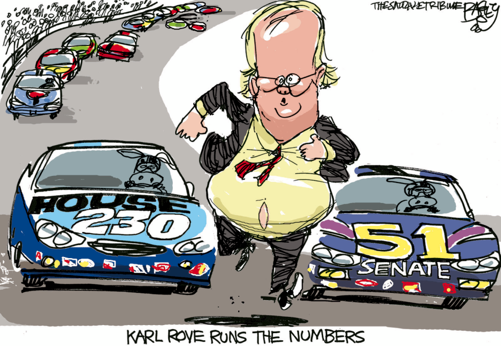  RUNNING OF THE ROVE by Pat Bagley