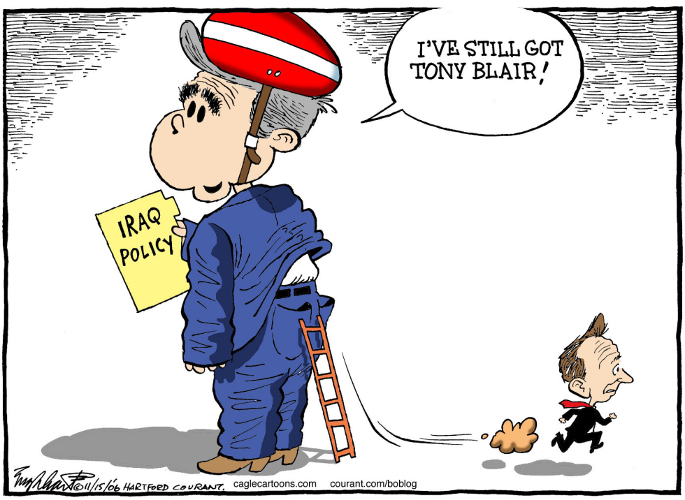 Bush and Blair Color