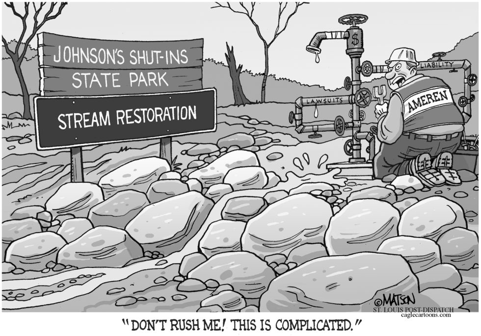  LOCAL MO-TAUM SAUK DAM SPILL CLEAN-UP IS SLOW-GRAY by RJ Matson