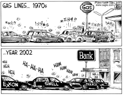 OIL COMPANIES GO TO BANK by Jeff Parker