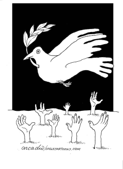 REACHING FOR PEACE by Arcadio Esquivel