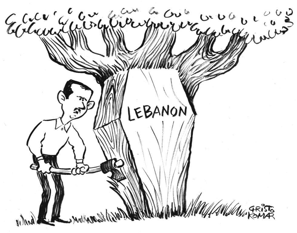 Bashar Assad the Carpenter - B&W