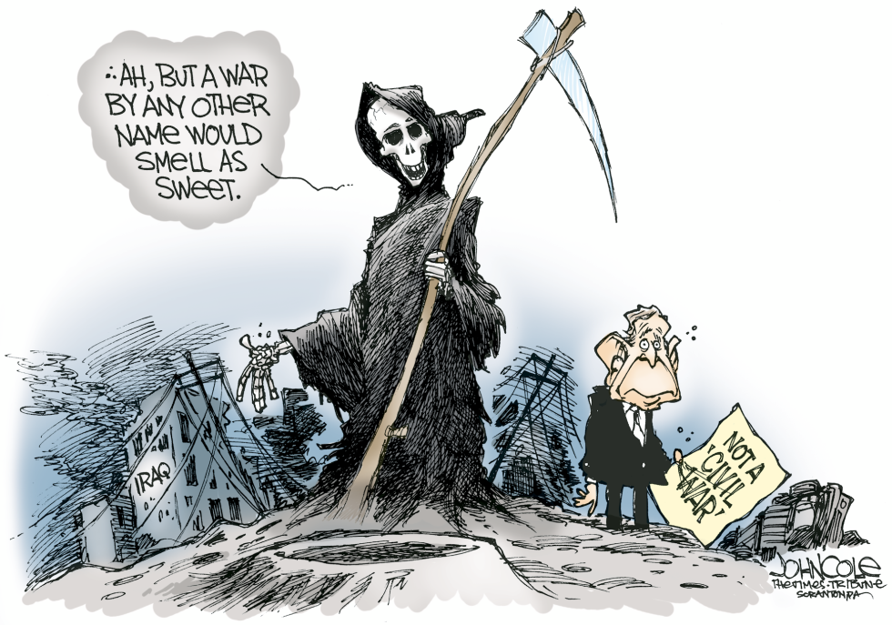 Bush and civil war -- color