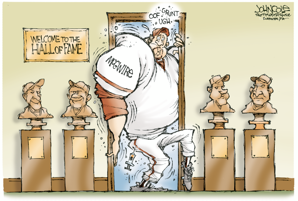 Mark McGwire in the Hall -- color
