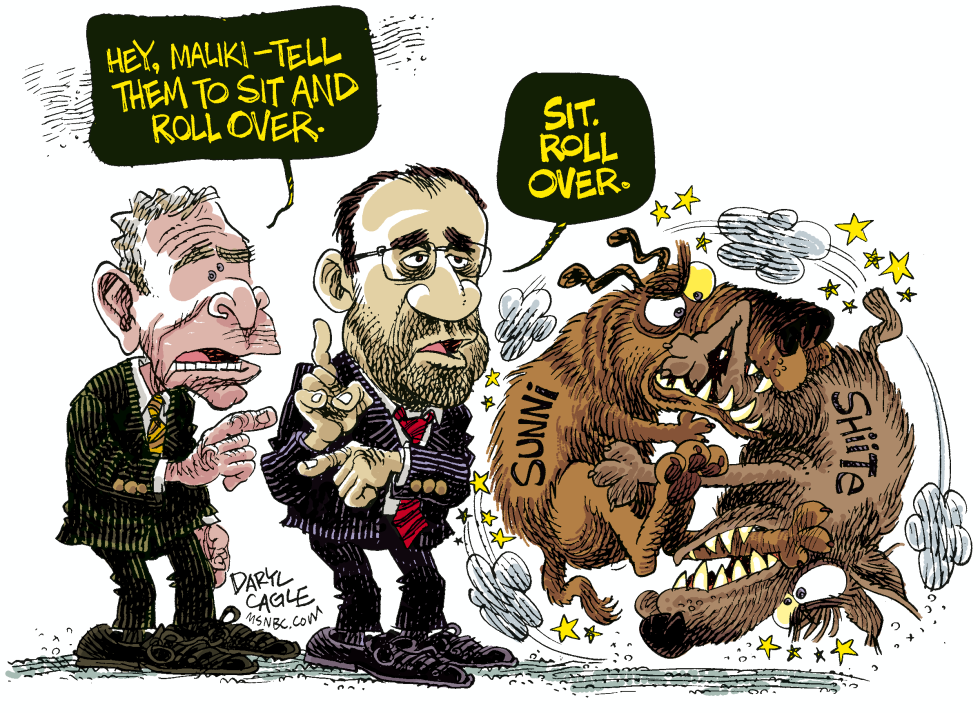  AL-MALIKI AND BUSH by Daryl Cagle