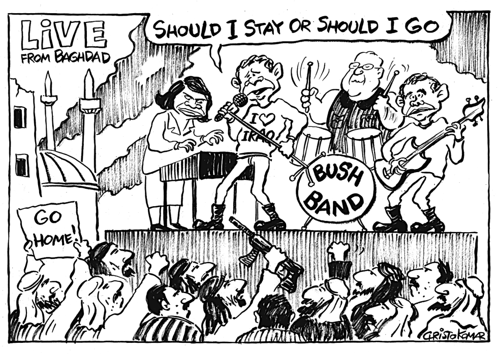 Bush Band Live in Baghdad - B&W