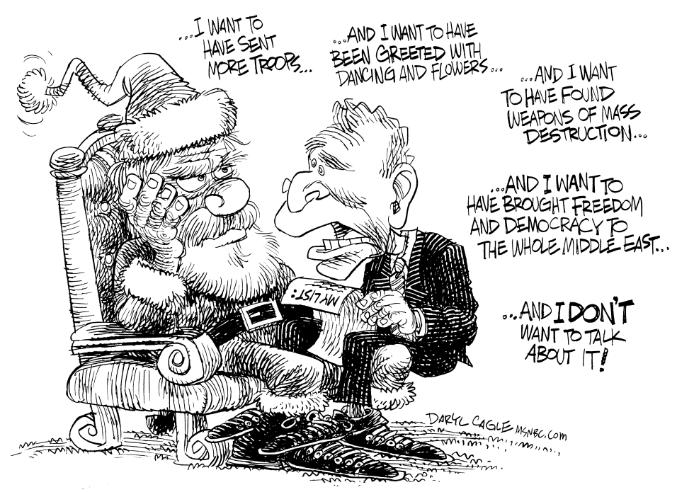 Bush Santa Iraq