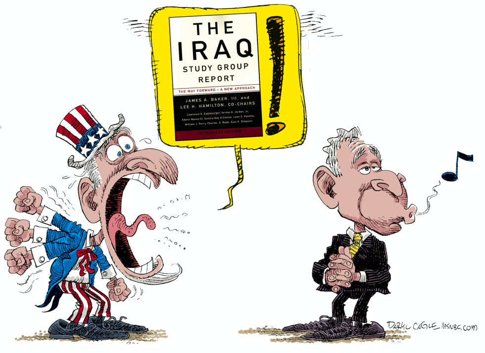  IRAQ STUDY GROUP YELL  by Daryl Cagle