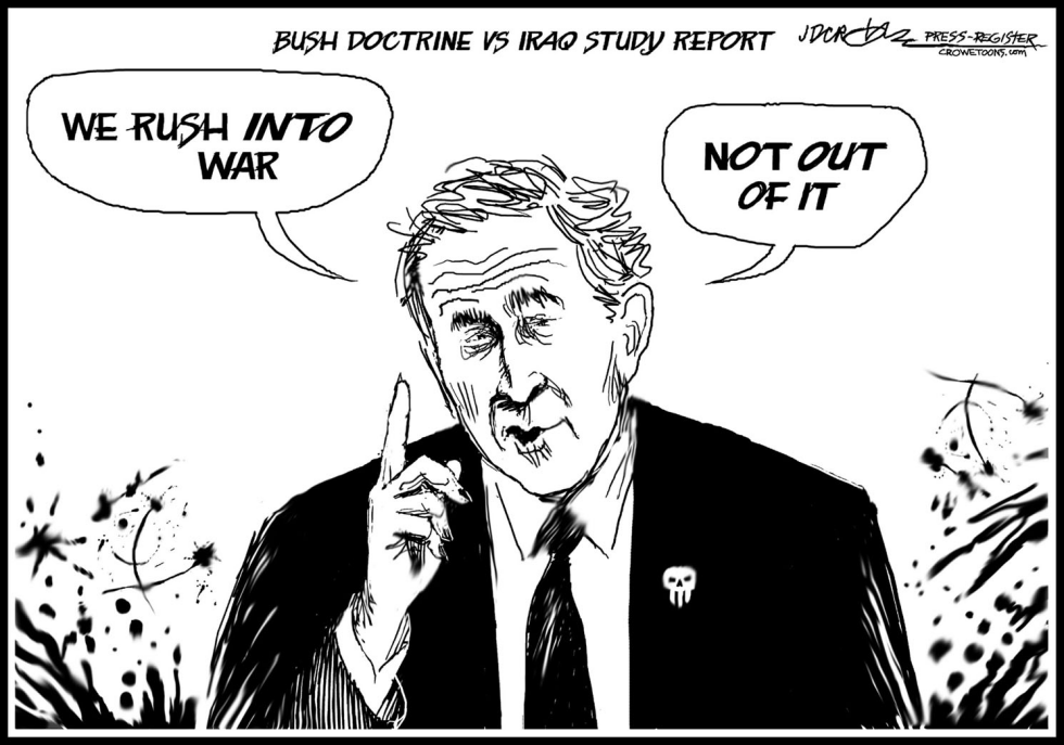 rush into war not out