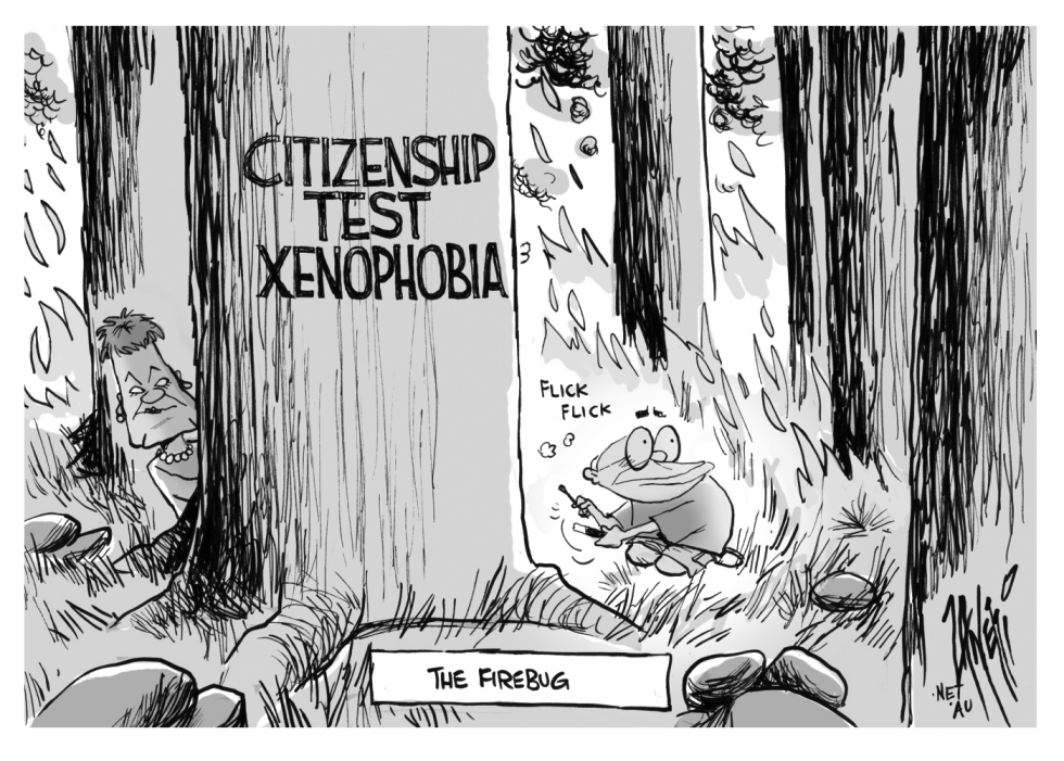 Australia Citizenship Test bw