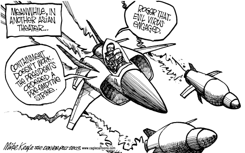EVIL VIRUS SARS by Mike Keefe