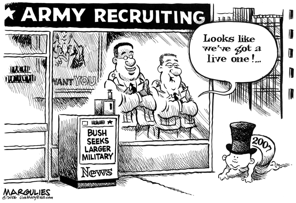 Bush seeks larger military
