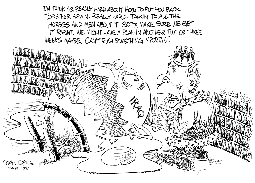 Iraq Humpty Dumpty BW