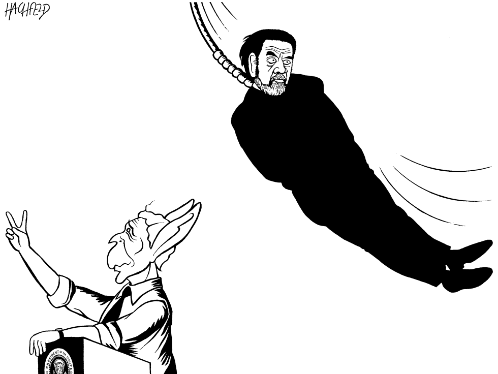 hanging Saddam