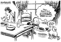 HEYDONT TRY PAWNING OFF THAT CLONED FOOD ON ME by Jimmy Margulies
