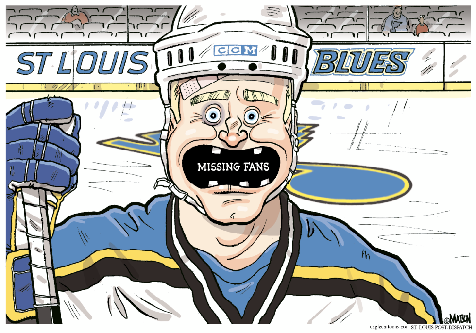 Local MO-St. Louis Blues Missing Fans-COLOR