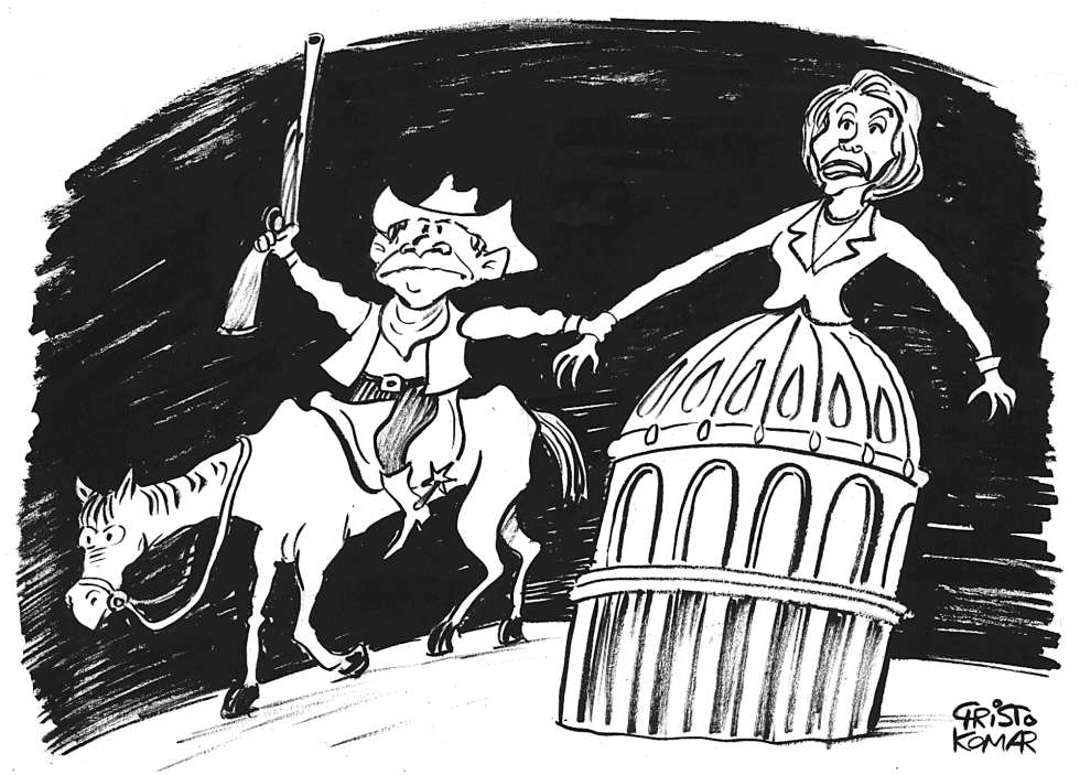 Bush&Pelosi - B&W