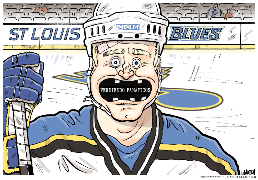 St. Louis Blues esta perdiendo Fanaticos / COLOR