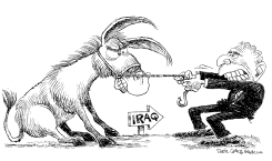 DEMOCRATS AND IRAQ SURGE by Daryl Cagle