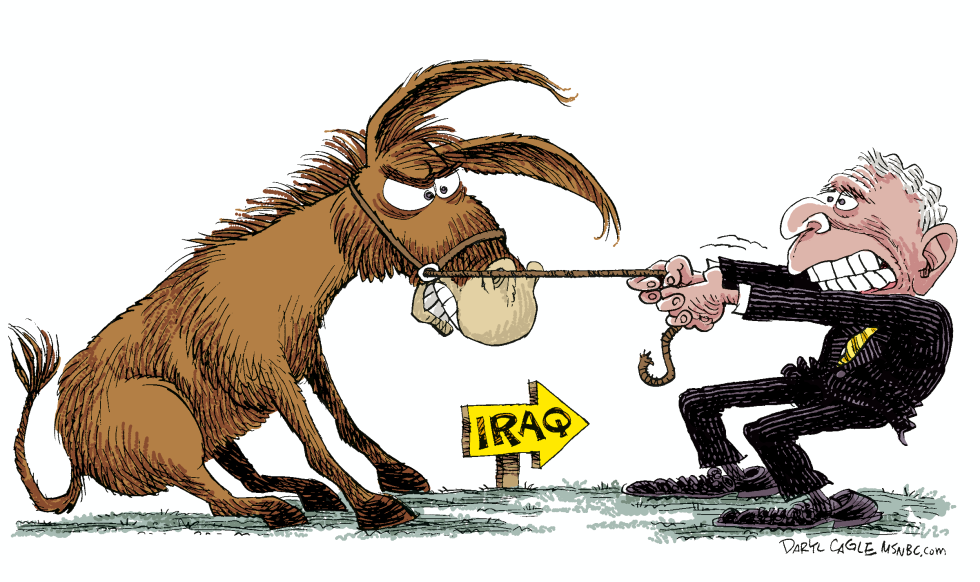  DEMOCRATS AND IRAQ SURGE by Daryl Cagle