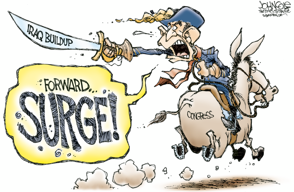 Bush and Iraq -- color