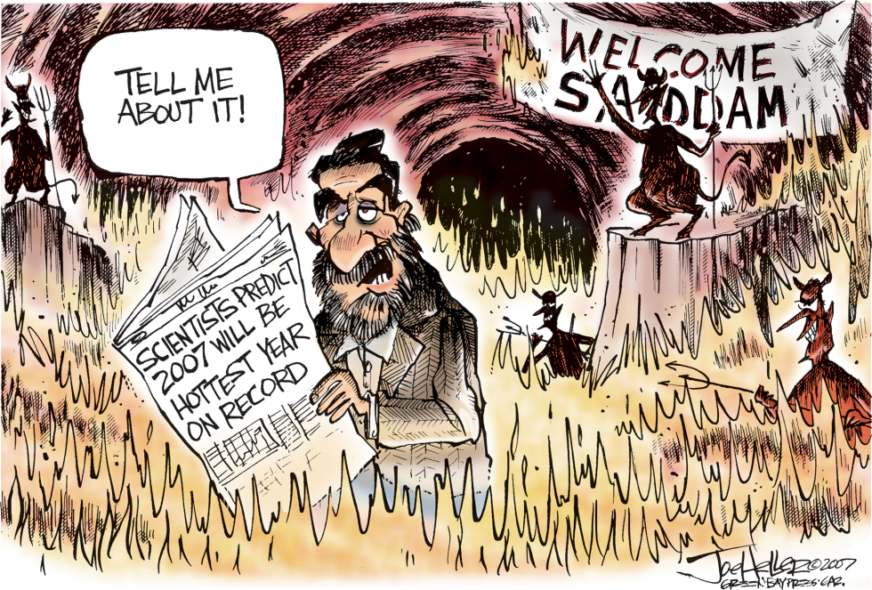 Saddam and Global Warmong Color