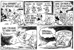 NEW YEARS RESOLUTIONS by Joe Heller