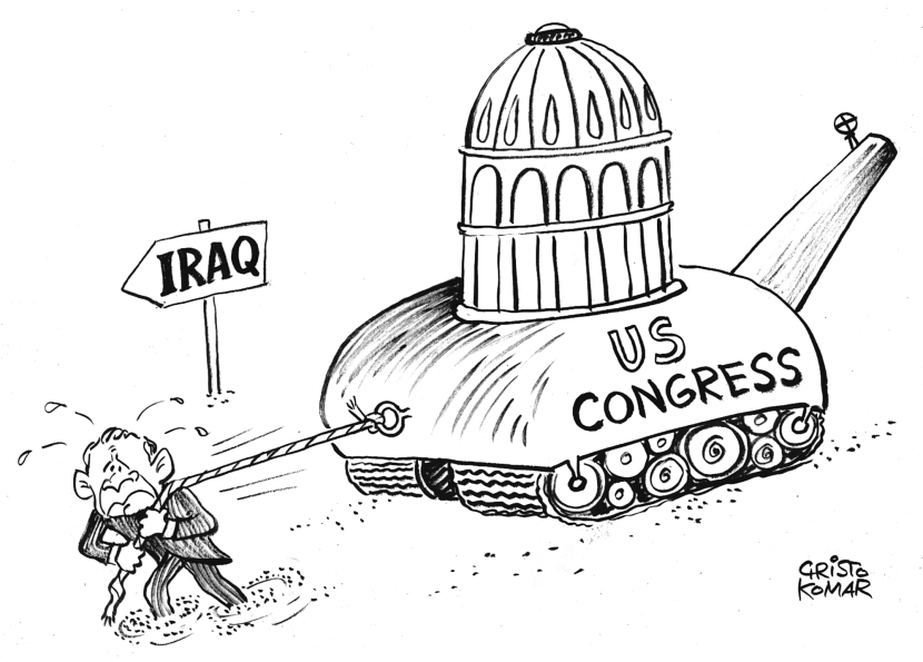 Bush&Congress - B&W