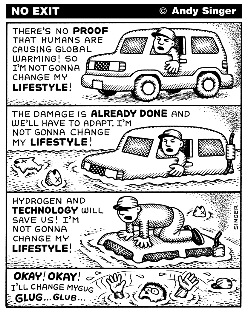 Man Wont Change Lifestyle to Stop Global Warming