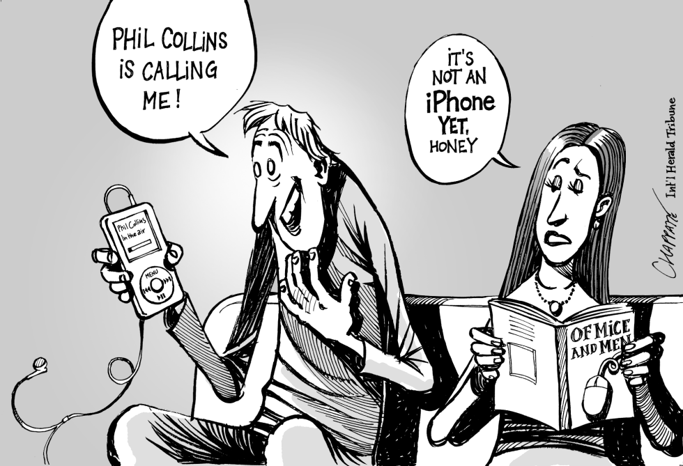  HYPE OVER APPLE'S IPHONE by Patrick Chappatte