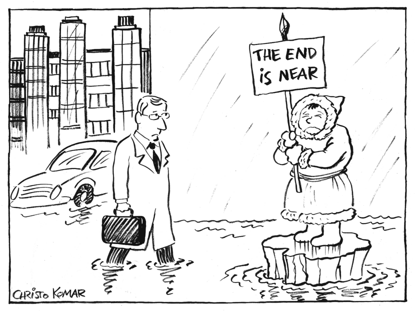 Global Warming Effect - B&W